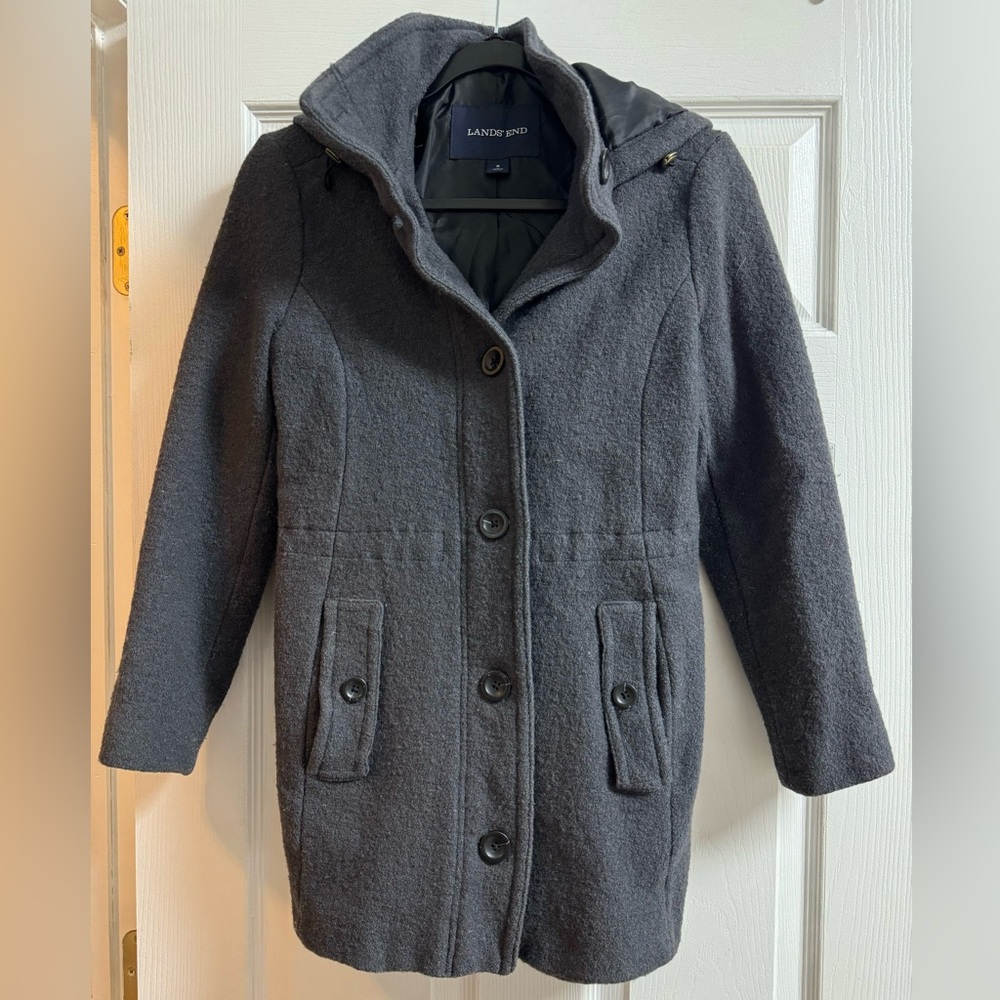 Lands’ End // Wool Coat // Size 6